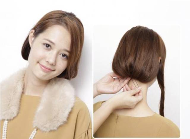 不用剪短发就能变成短发教程,不用剪发轻松秒变短发