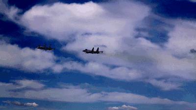 歼十五撞鸟飞行员带火迫降,歼15撞鸟迫降第一视角