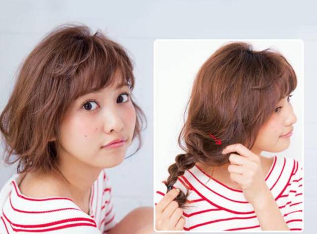 不用剪短发就能变成短发教程,不用剪发轻松秒变短发