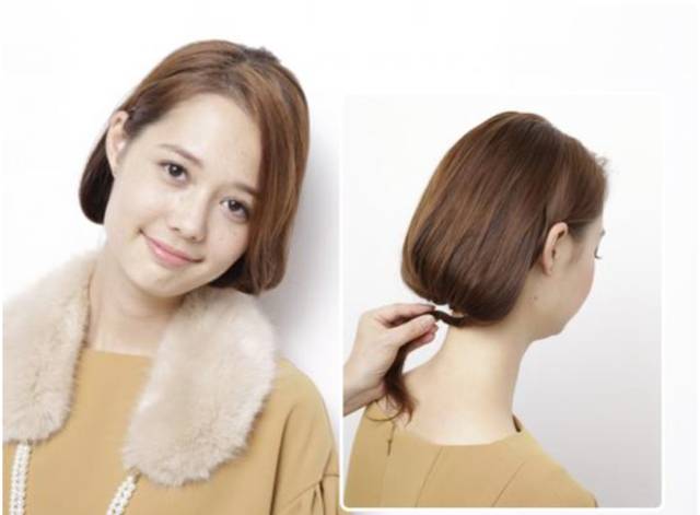 不用剪短发就能变成短发教程,不用剪发轻松秒变短发