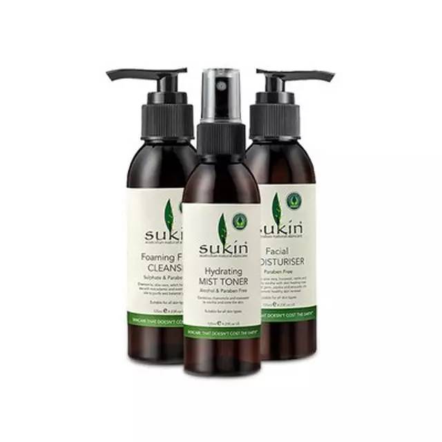 堂妈精选｜女神艾玛钦点，澳洲小棕瓶Sukin护肤三件套给你更深层长效保湿补水，包邮！包税！