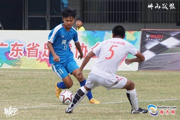 佛山南庄再出“足球小将”李为恒代表佛山队摘“省长杯”亚军