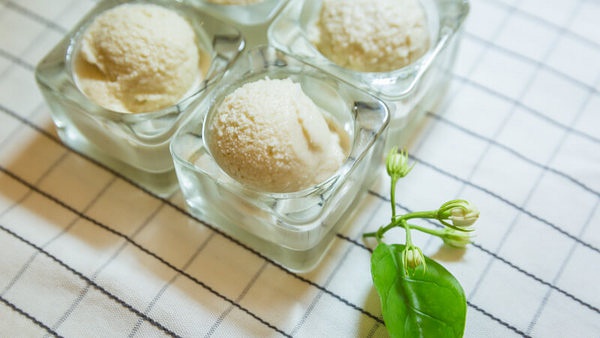 0失败简单糕点,茉莉花茶加冰糕