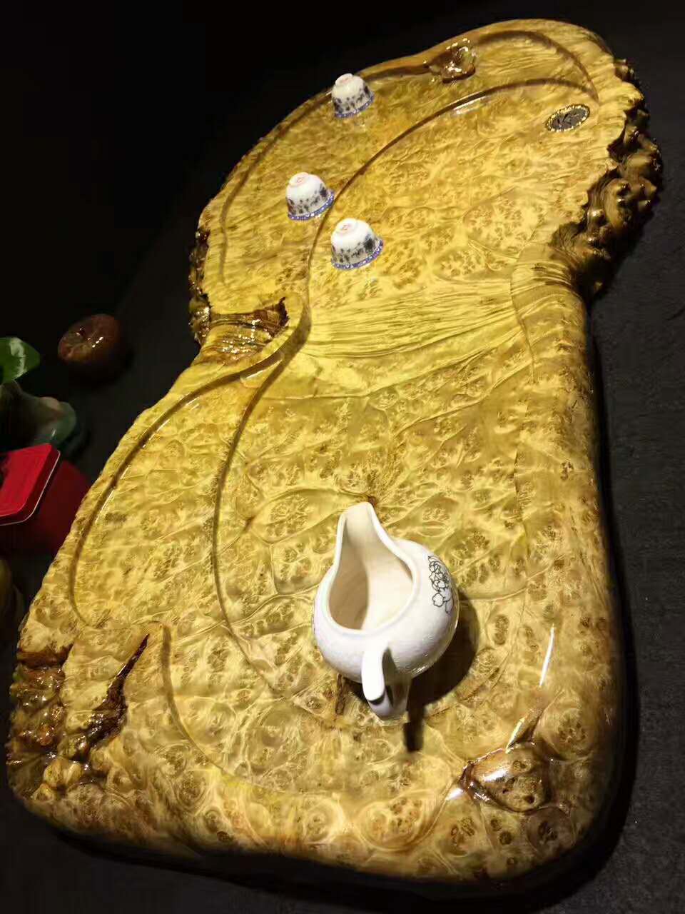 根雕茶盘精工细品,根雕茶盘老料