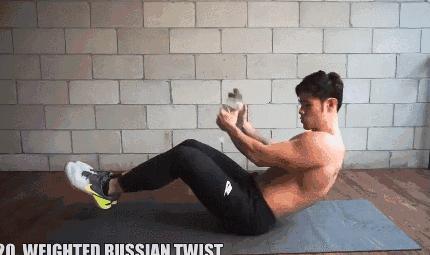 腹肌训练教程七天练出腹肌马甲线,女生练马甲线最有效方法瑜伽垫