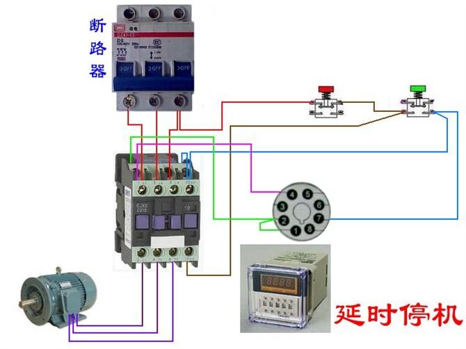 断路器线圈与电表接线图,三相四线制电表和断路器接线图