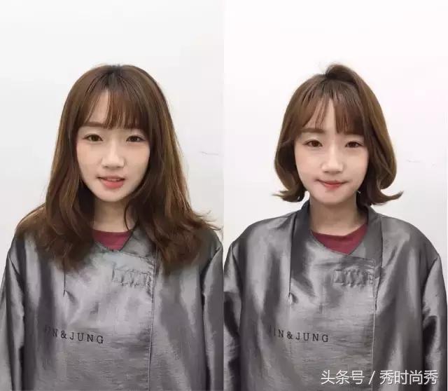 韩系外翻中短发高级感,短发发尾外翻发型