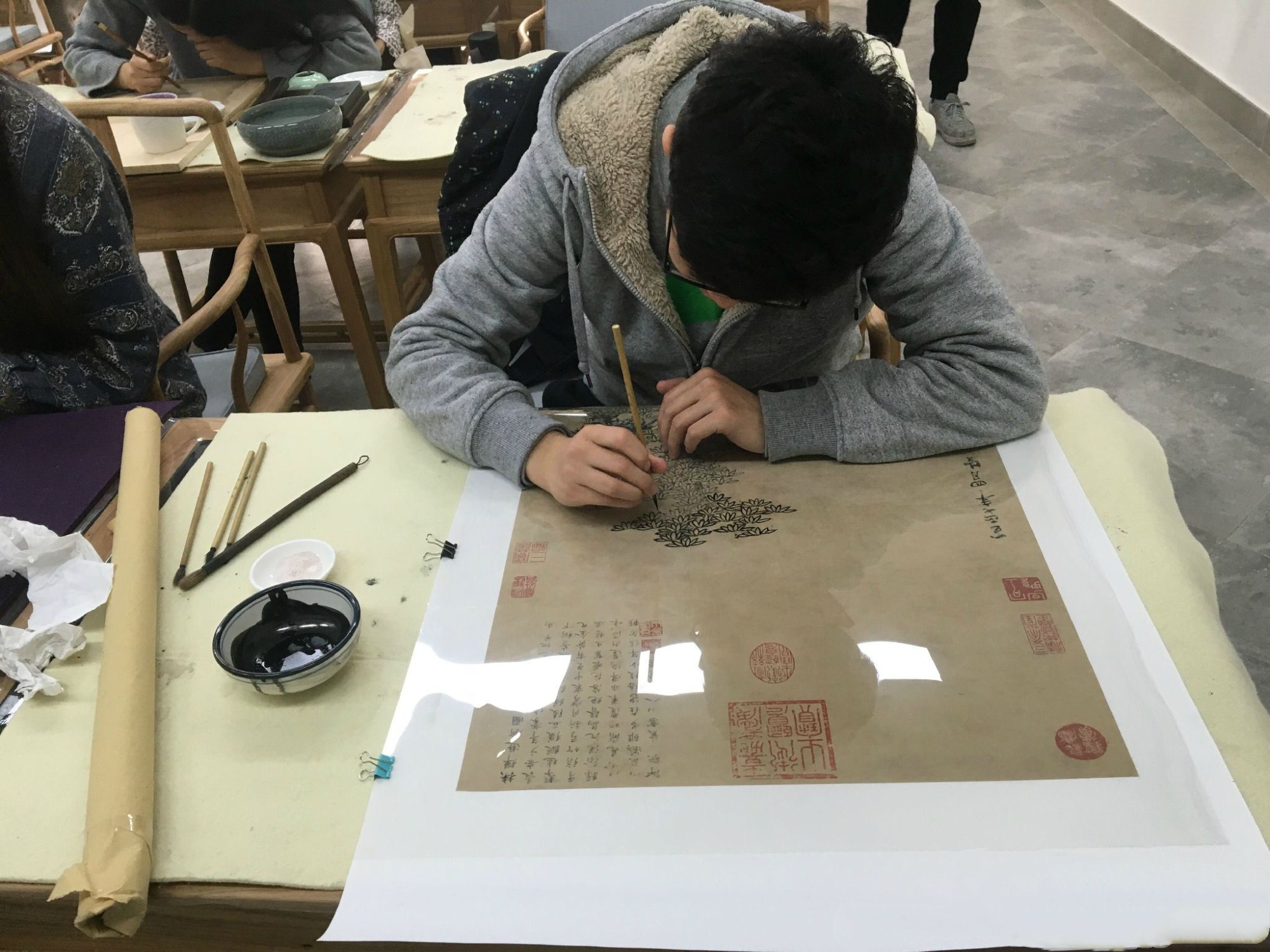 绘画临摹和默写,绘画临摹黑白