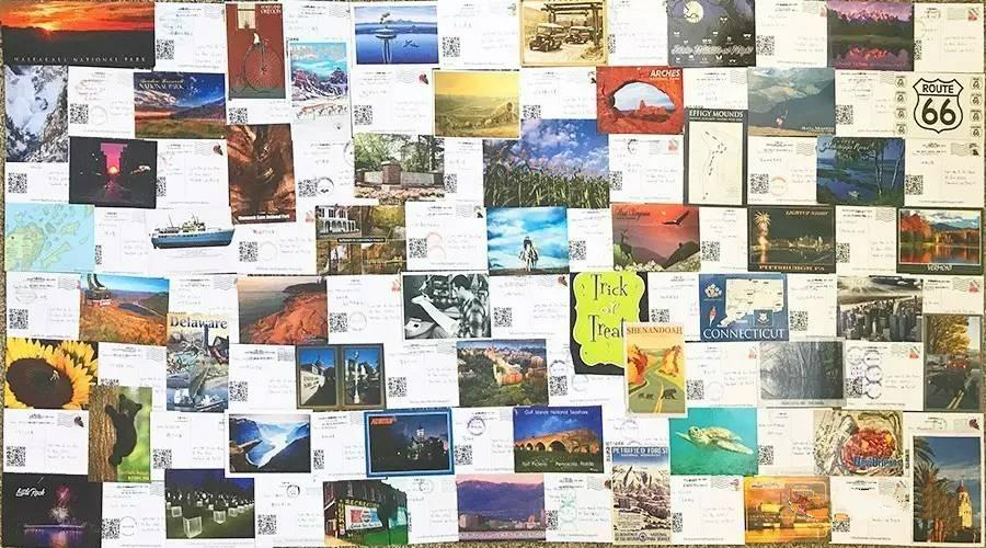 美国美景明信片,关于各个国家风景的明信片