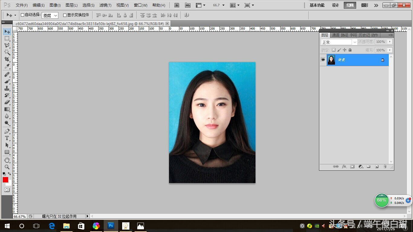ps如何做1寸照片8张的动作,ps怎么将照片变成多张一寸照