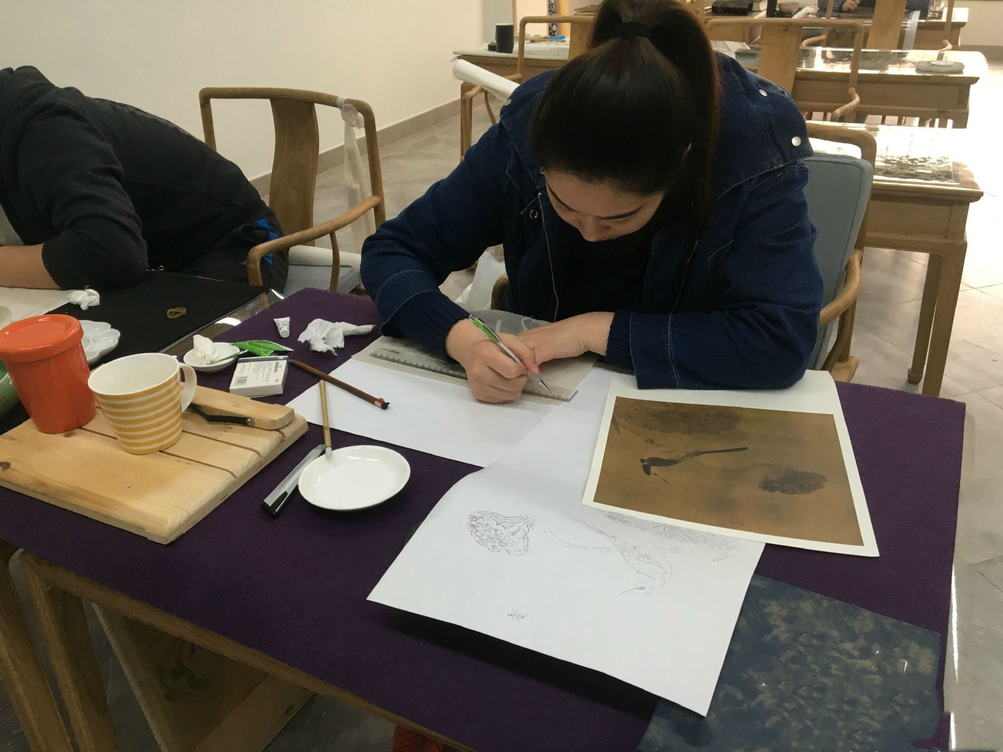 绘画临摹和默写,绘画临摹黑白