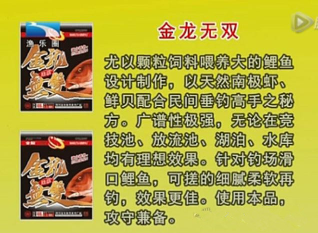 金龙经典饵料,媲美商品饵的鱼饵