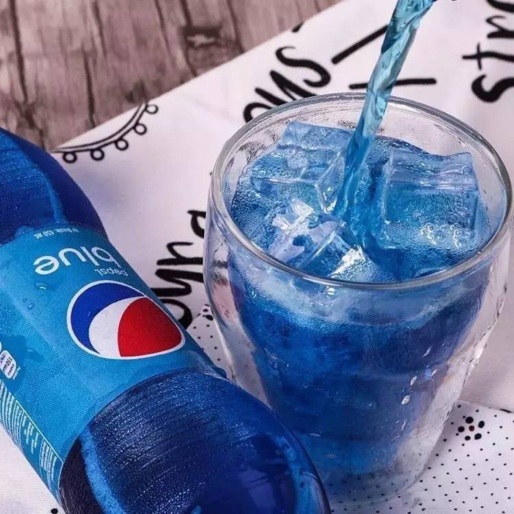 网红蓝色百事可乐,蓝色可乐有色素吗