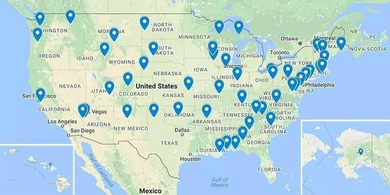 美国美景明信片,关于各个国家风景的明信片