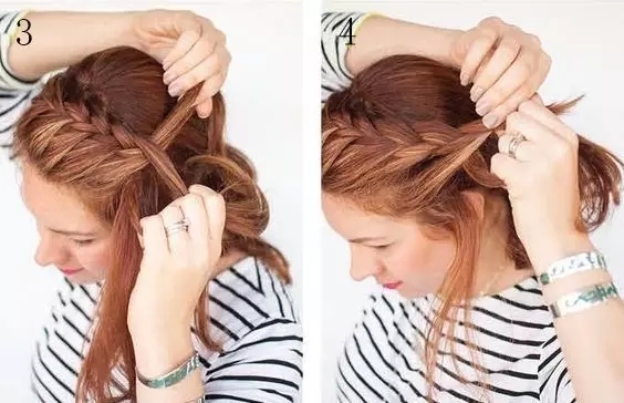 年会发型中长发编发大脸,编发简单易学中长发适合大脸