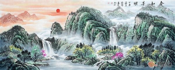 客厅挂画有什么讲究风景画,客厅挂画风水上有什么讲究