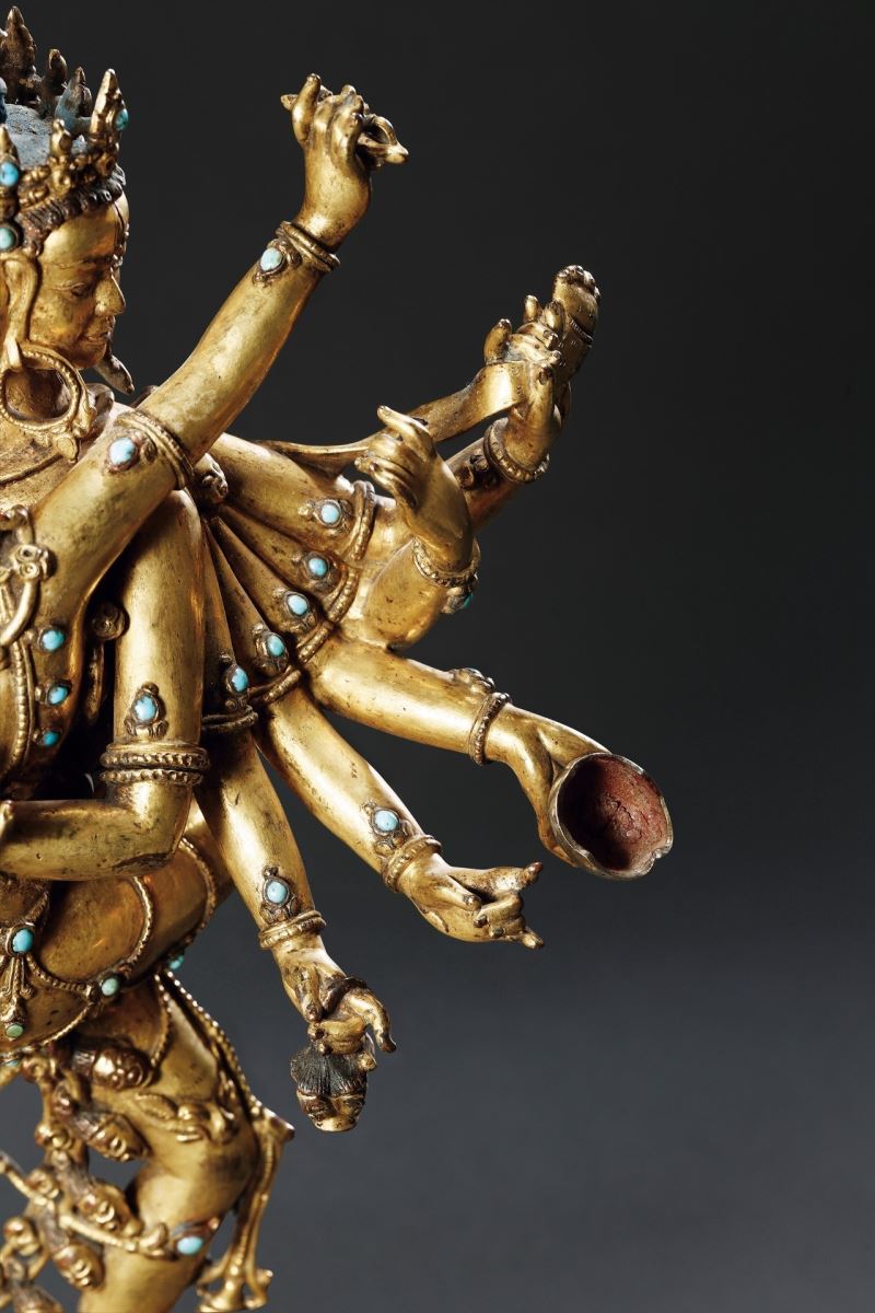 青铜错金嵌绿松石,古法黄金镶嵌绿松石