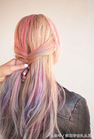 好看的发型扎法女童10-12岁鱼尾辫,从头顶上就开始编鱼尾辫怎么编