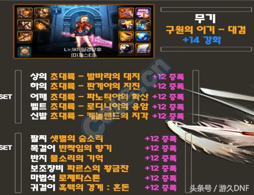 游久dnf资讯,超一线剑宗