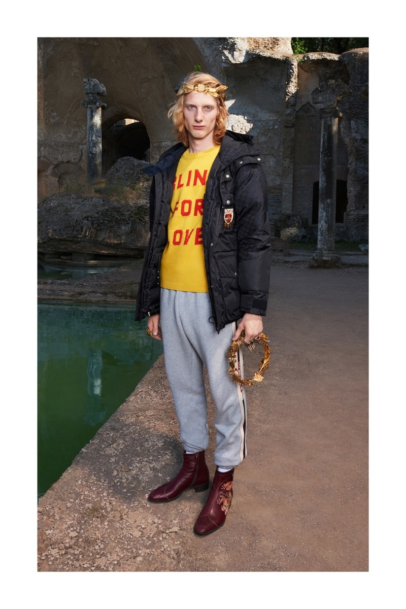 guccimarmont系列,gucci2018秋冬男装发布会