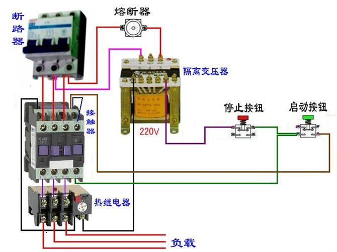 断路器线圈与电表接线图,三相四线制电表和断路器接线图