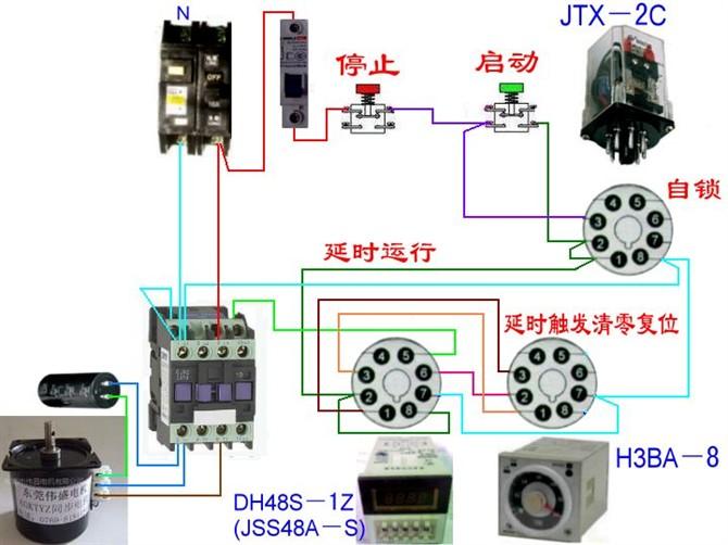 断路器线圈与电表接线图,三相四线制电表和断路器接线图
