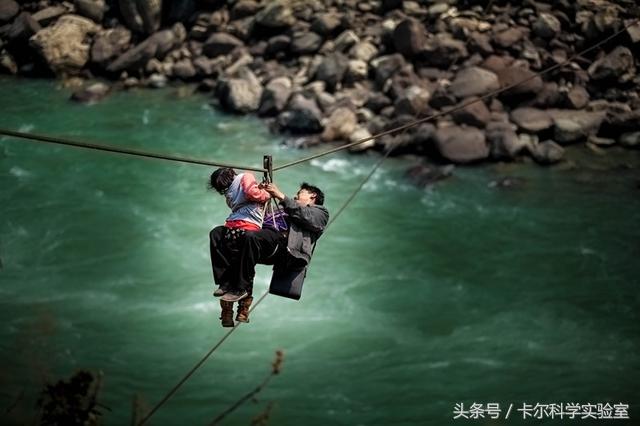卡尔带你了解了解:泸定桥的铁索是怎么样运到河对岸的那?