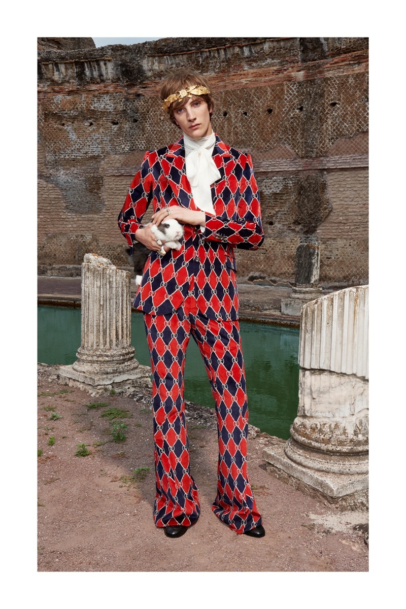 guccimarmont系列,gucci2018秋冬男装发布会