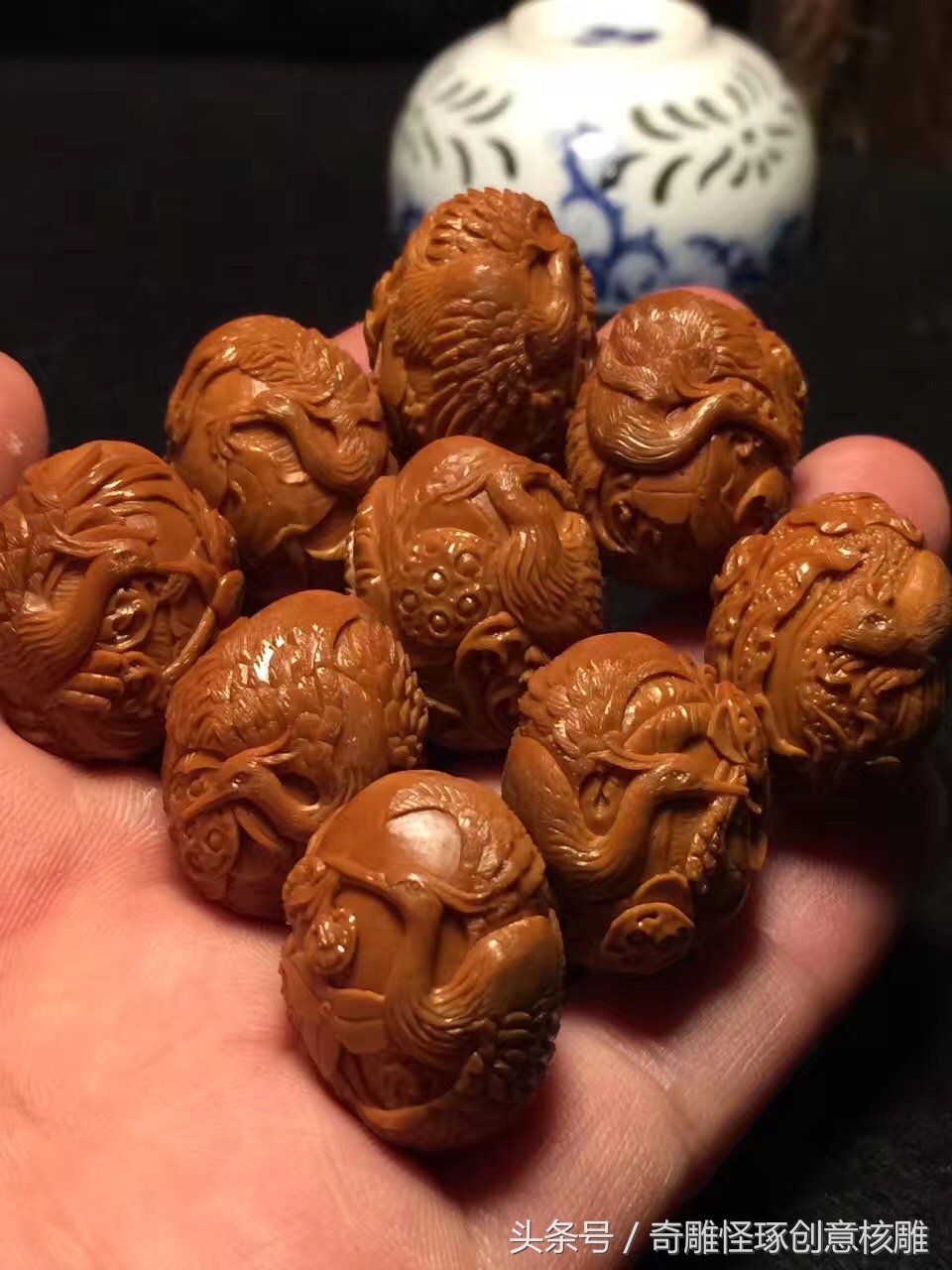 化腐朽为神奇的橄榄核雕,我最喜欢的一串橄榄核雕