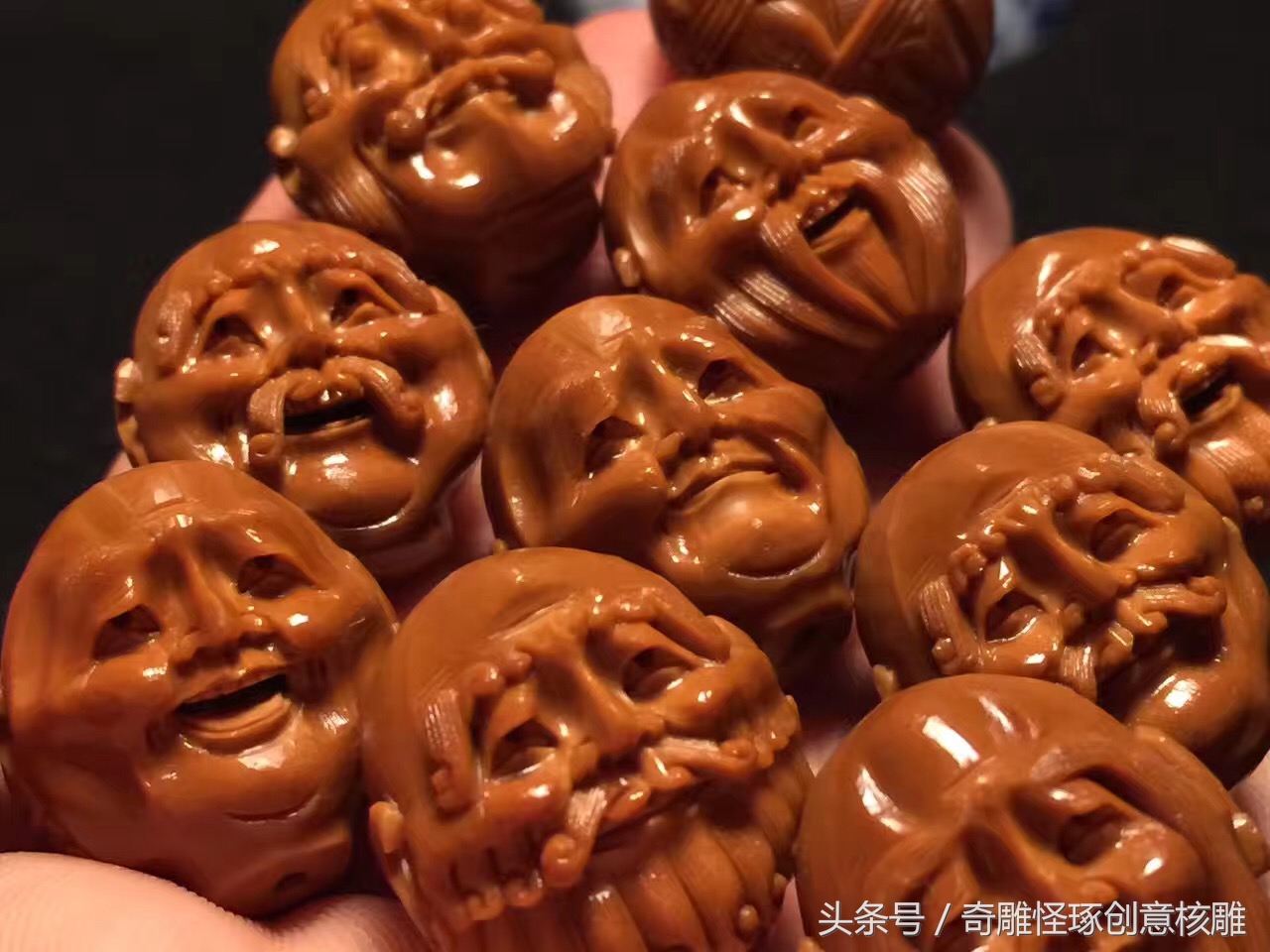 化腐朽为神奇的橄榄核雕,我最喜欢的一串橄榄核雕