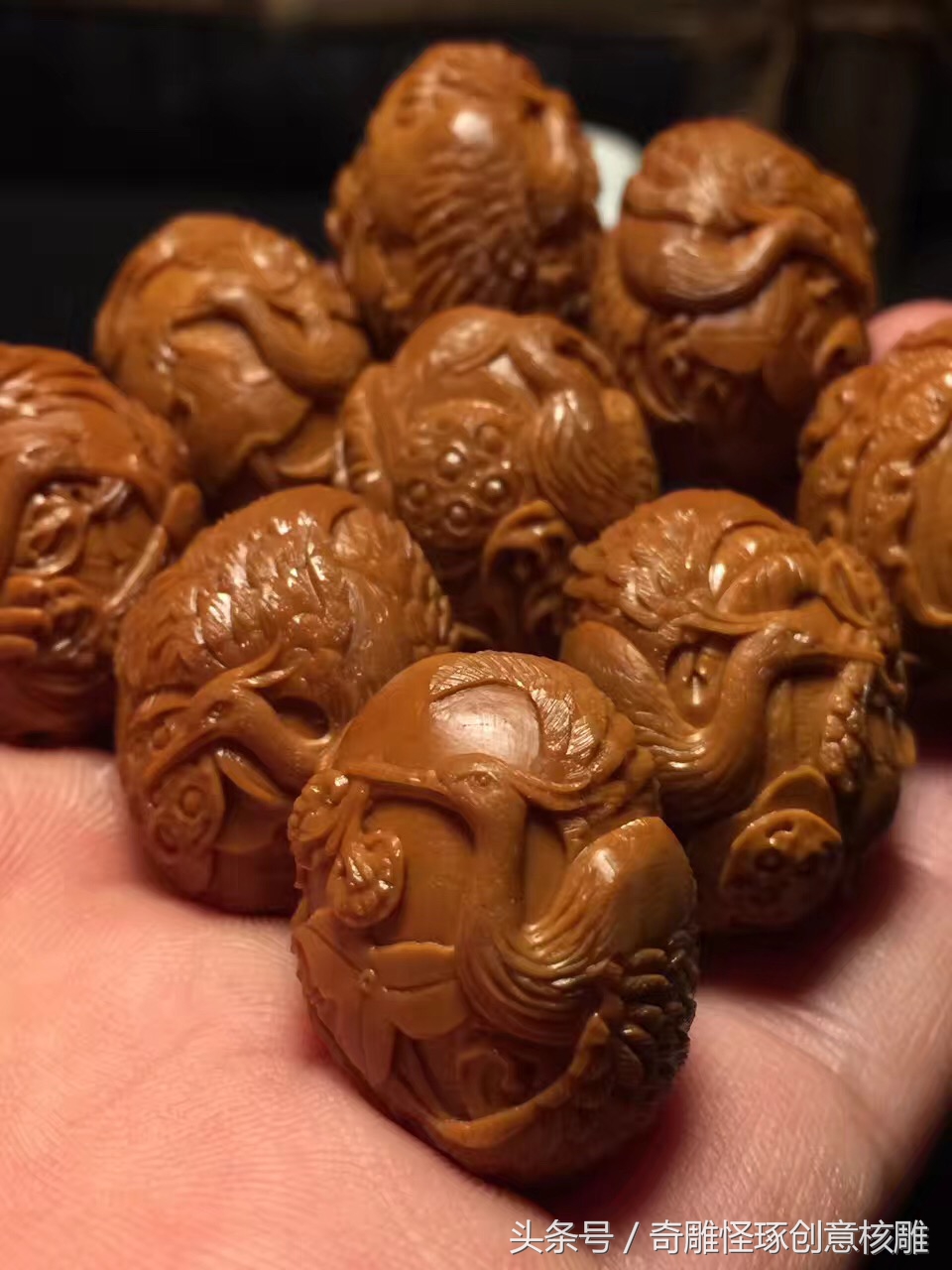 化腐朽为神奇的橄榄核雕,我最喜欢的一串橄榄核雕