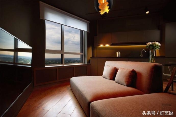 黑暗风格装修宿舍,暗黑系公寓装修效果图