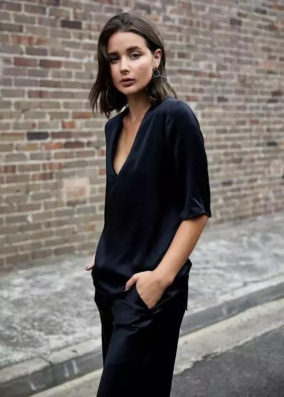 平胸穿搭矮个子,贫胸系穿搭