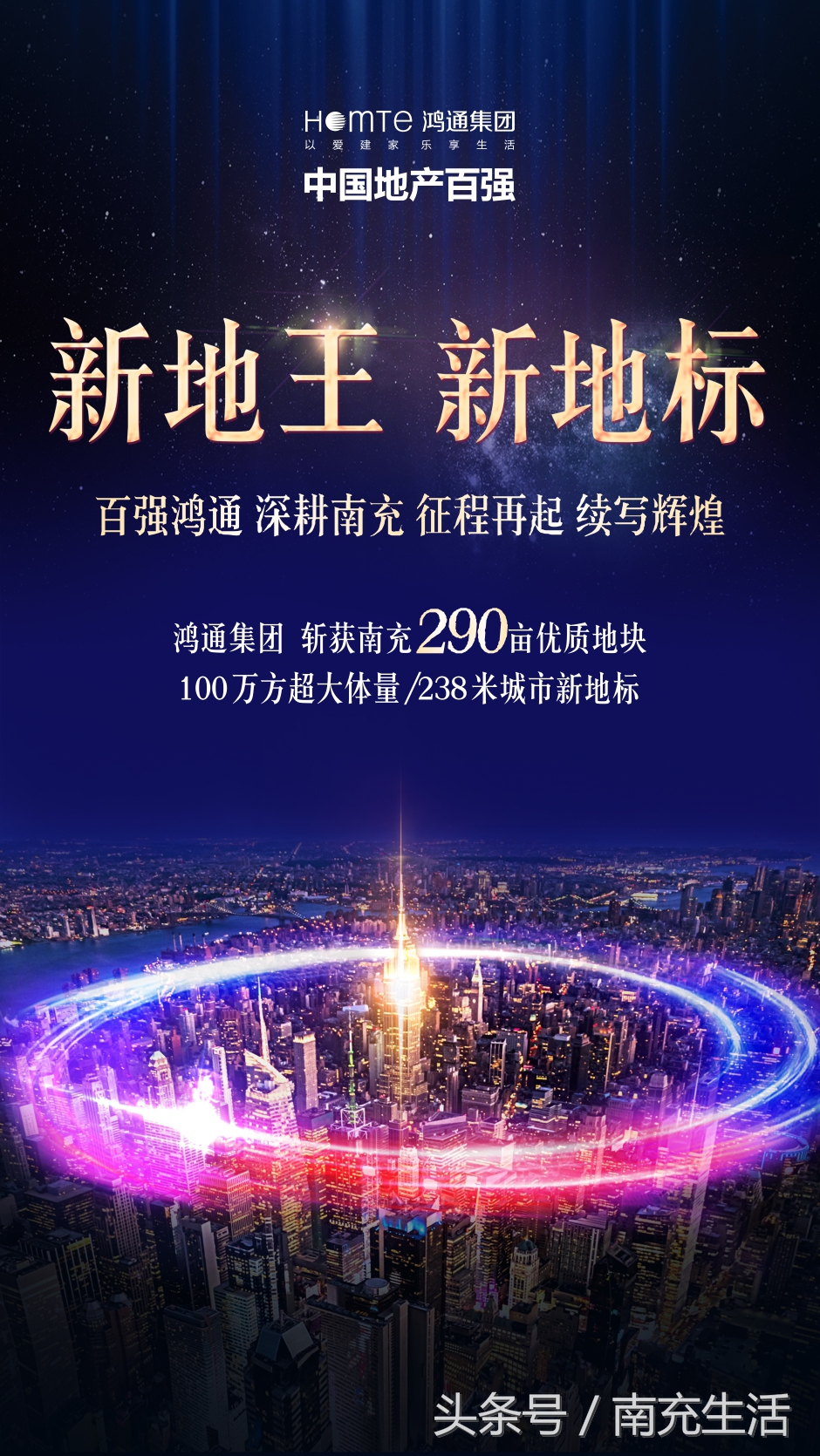 鸿通集团2020年在南充拿地情况,鸿通南充拿地