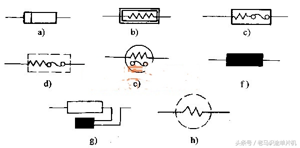 电子元器件电路图字母符号,二极管电子元器件图形符号及名称