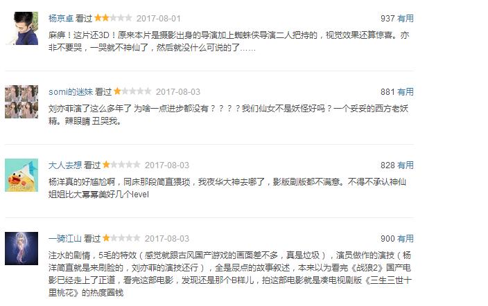 三生三生电影版今日终上映，看今日豆瓣差评如潮！