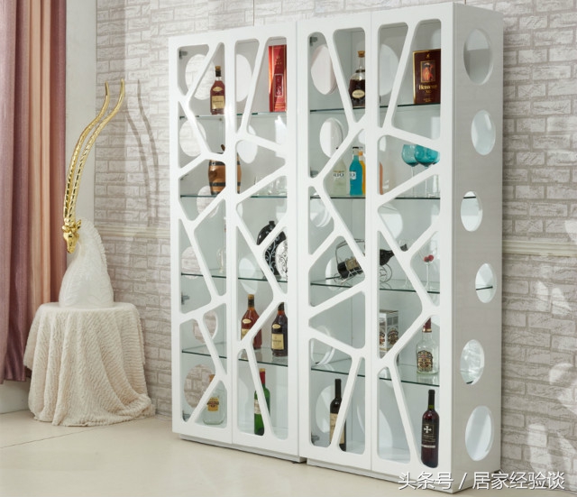 室内酒架设计效果图,现代极简酒架设计效果图