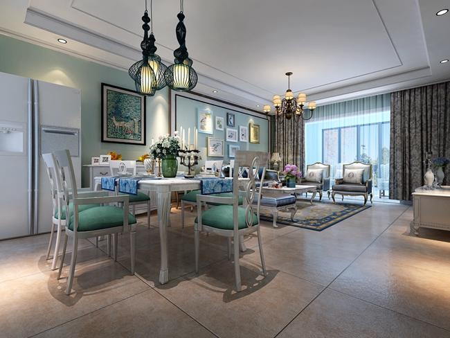 西安140平米轻奢风装修效果图,西安105平中式装修风格效果图