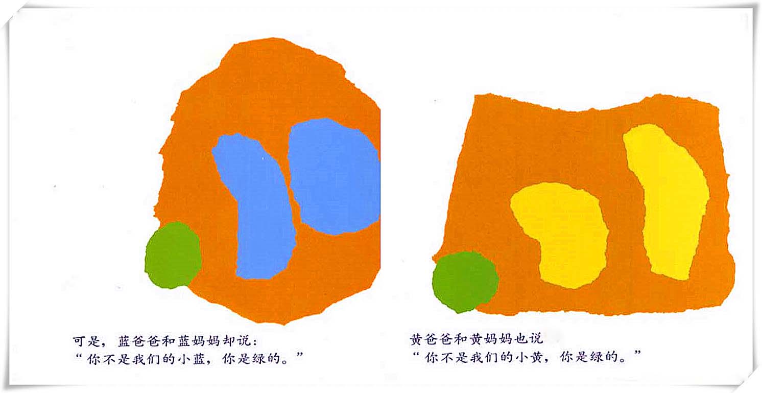 绘本小蓝和小黄的绘画作品,小蓝和小黄的儿童绘本创意画