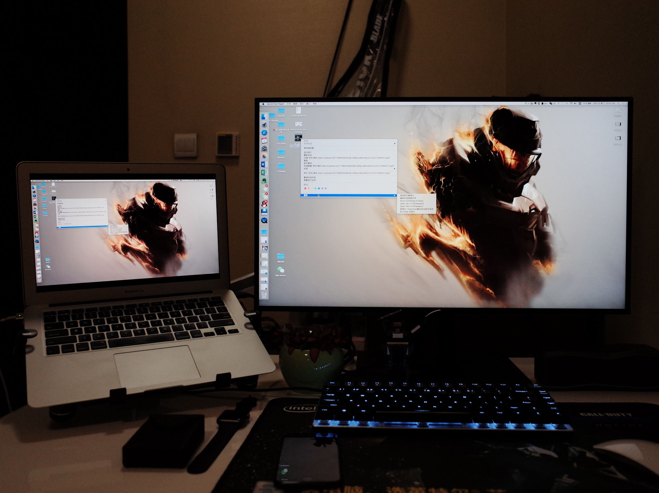 当笔记本*党**一直以为mac就是机制的时候，一定是忽略了显示器还有这样一种打开方式，外挂显示器的完整体验