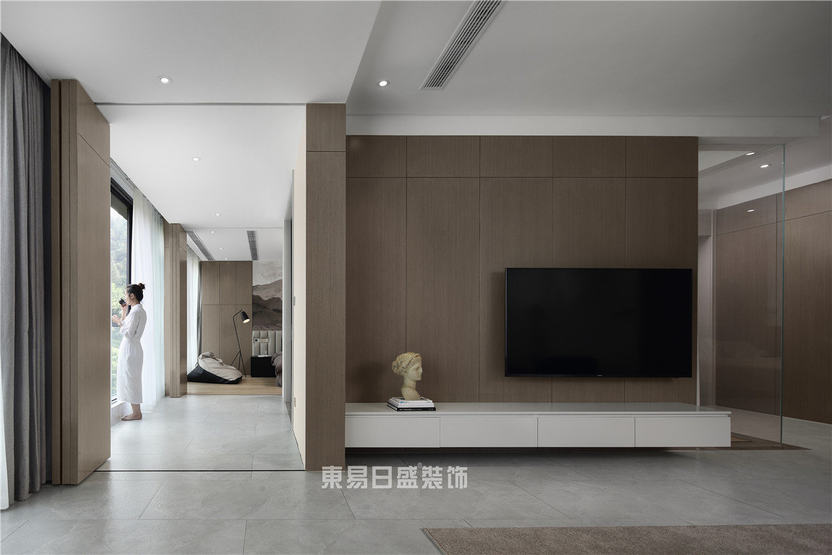 南京110平轻奢装修全包,2万装修140平毛坯房极简风效果图