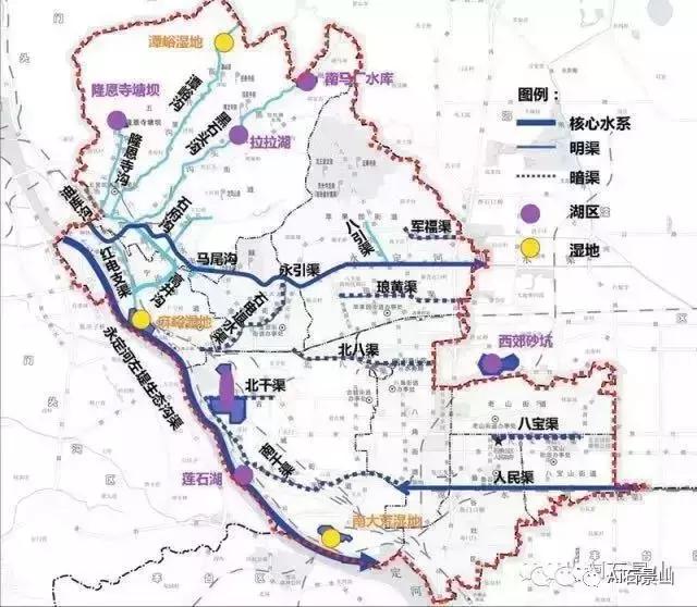 石景山区水系生态景观规划,西水东流简介