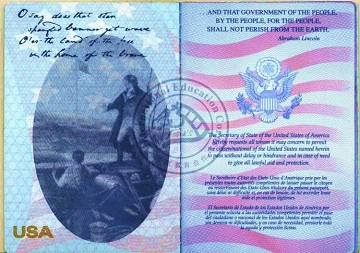 中国和美国护照后面写什么,中国护照上写的是什么