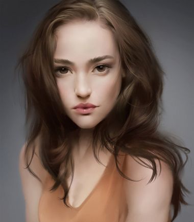 梨花头发型中长发卷发,气质中分丸子头发型教程