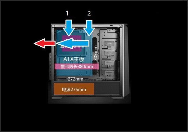 没有侧盖机箱散热风道,网吧下置机箱散热风道