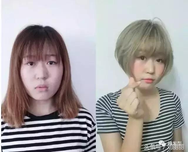 剪这样短发减龄又好打理,减龄瘦脸短发