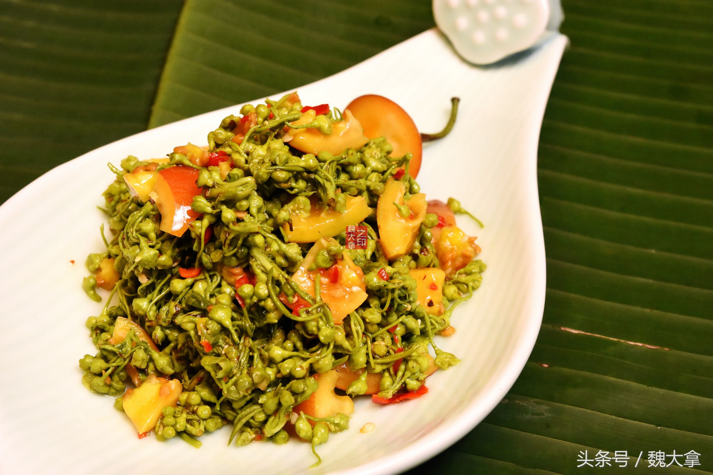 野生山菌冒头梢，婷婷露，小蛮腰-中8楼山野之味化珍馐