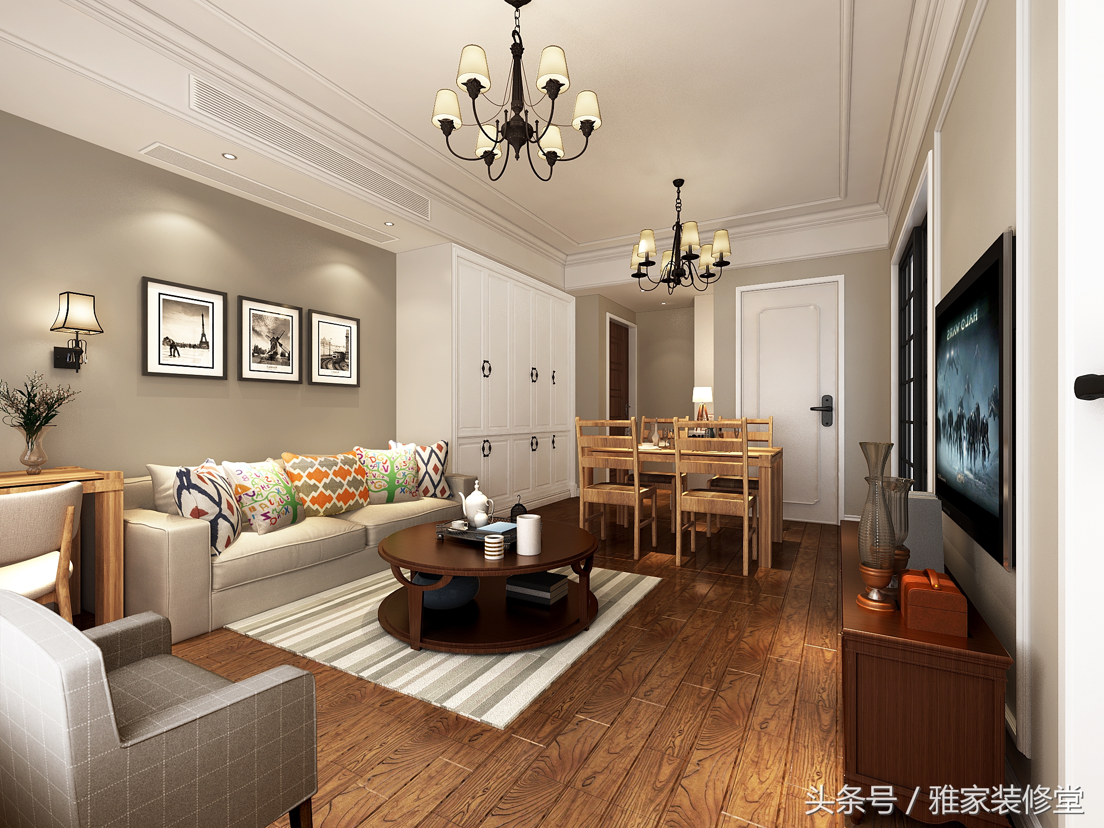 设计师四十平米公寓装修效果图,现代风格极简公寓设计