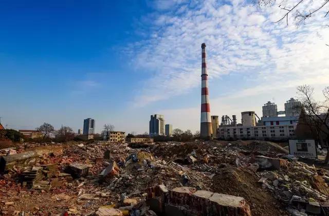 南京火电厂大烟囱,南京火电厂大烟囱夜景
