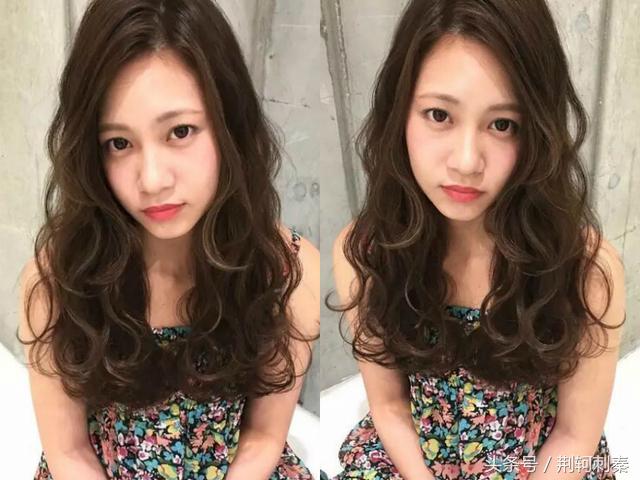 齐肩凌乱卷中长发,波浪卷中长发型图片2018